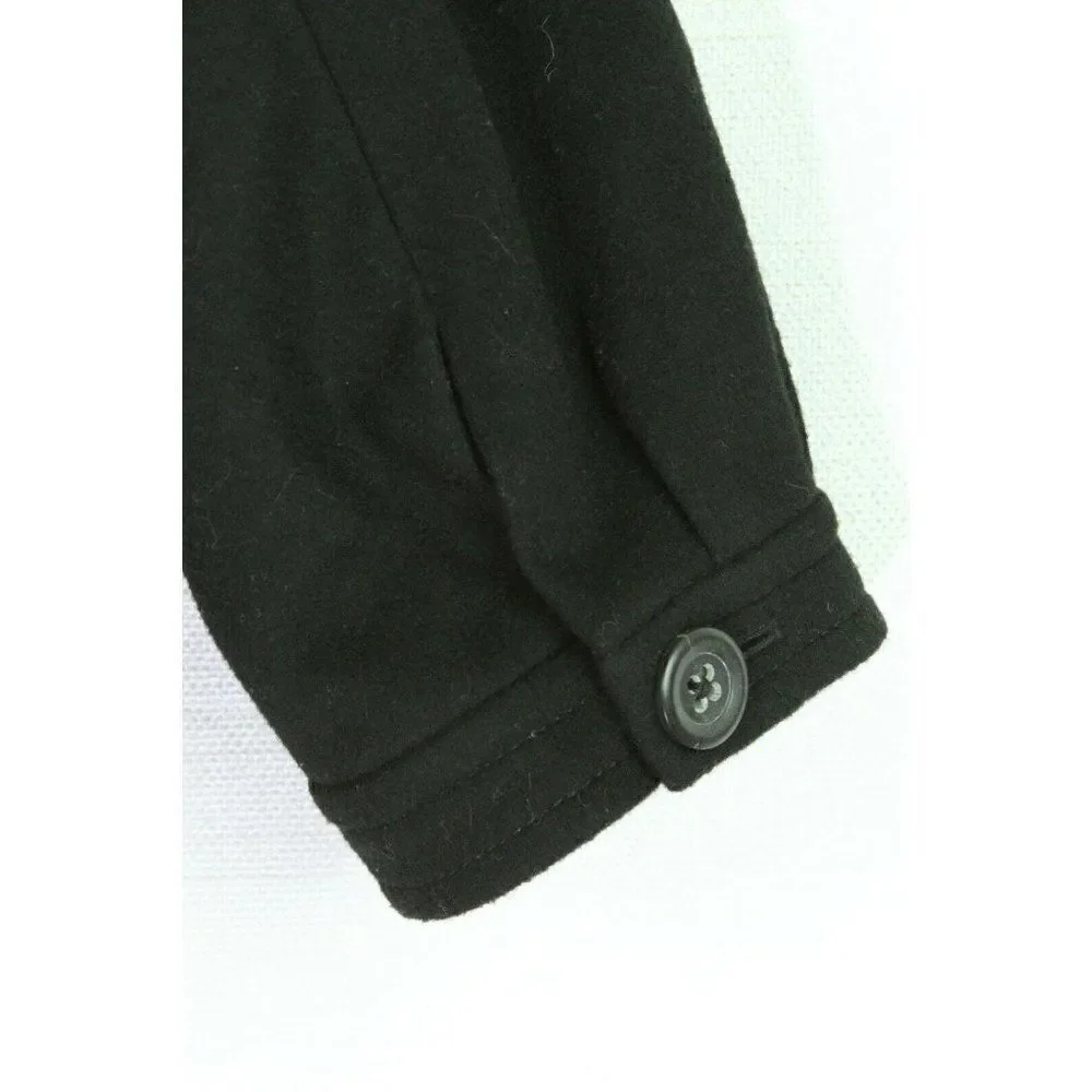 J. Crew Womens Coat Pippa Pea Coat Black 2 - Picture 3 of 6
